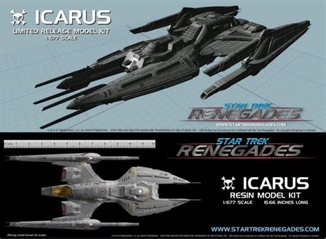 Exclusive Icarus Model Kit | Star trek, Star trek ships, Trek