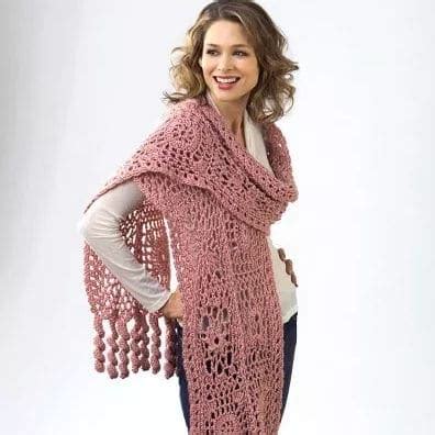 Flower Motif Wrap Free Crochet Pattern - CrochetKim™