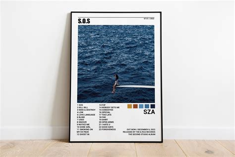 SZA Poster SOS Poster SZA Tracklist Album Cover Poster - Etsy