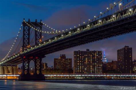 brooklyn, Bridge, Night, City, Cities, Urban, New, York, Usa, America ...