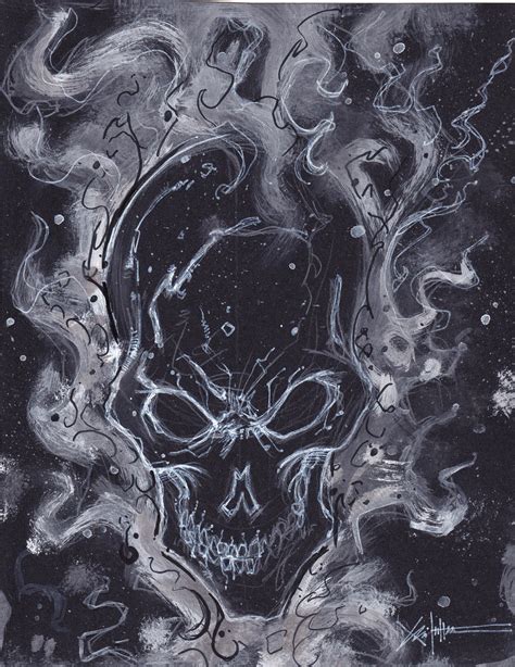 Ghost Rider white flames by ChrisOzFulton on DeviantArt