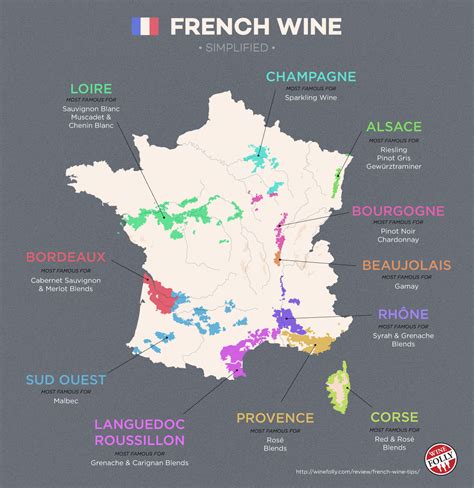 French wine map Wine Folly - Frenchly