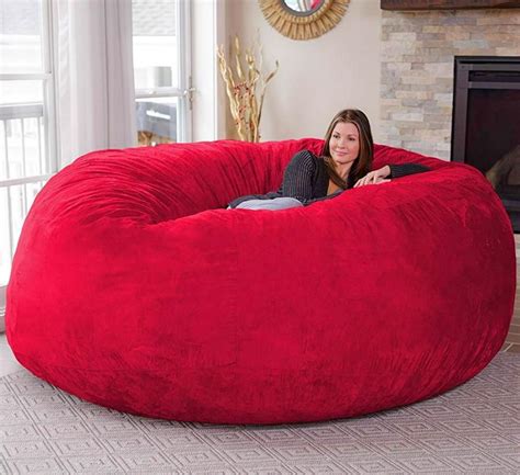 There's a Giant Bean Bag Chair Measures 8 Feet, And Can Fit Up To 3 ...