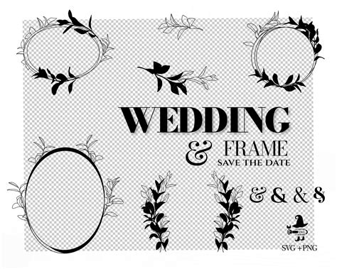 Wedding Frame Wedding Svg, Bride Svg, Marriage Svg, Wedding Monogram ...