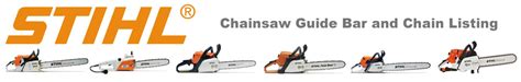 STIHL Chainsaw Chain & Bar Quick Reference Chart