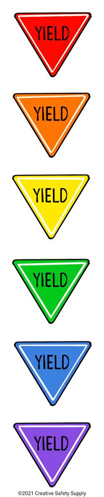 What color is a yield sign? | Creative Safety Supply