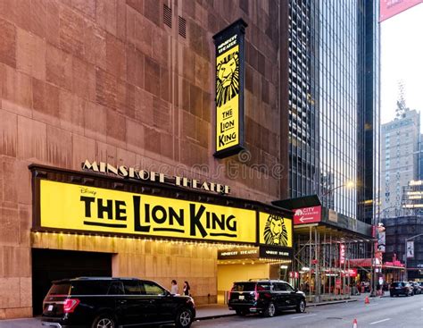 The Lion King at Minskoff Theatre Editorial Image - Image of corporate ...