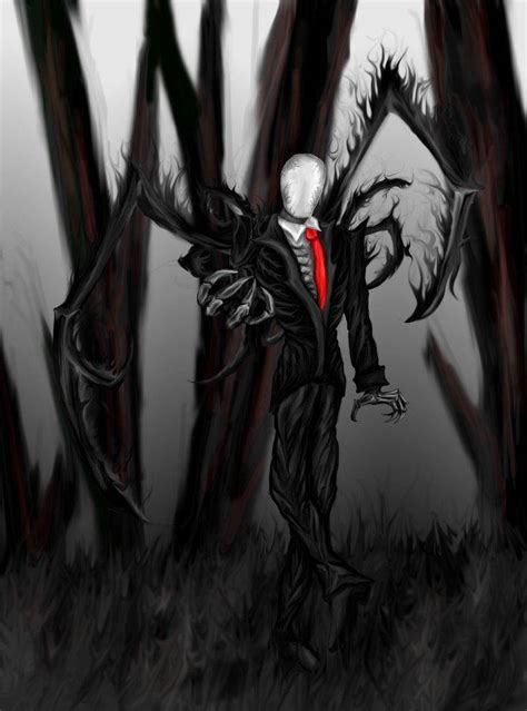 Download Unsettling Slenderman Artwork Wallpaper | Wallpapers.com