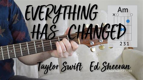 Everything Has Changed Chords - Sheet and Chords Collection