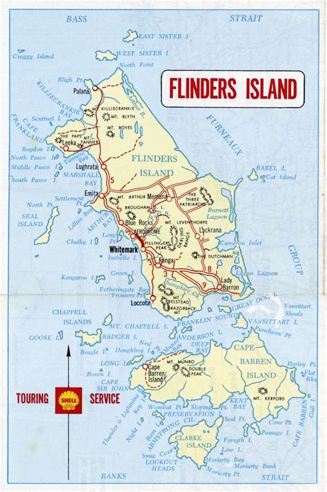 1970s road map of Flinders Island, Tasmania in 2020 | Country maps ...