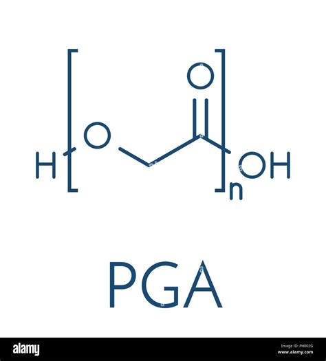 Polyglycolide (PGA) biodegradable polymer. Used in absorbable sutures ...