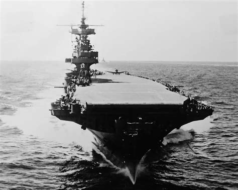 Aircraft Carrier Uss Enterprise Cv Bow View World War Photos ...