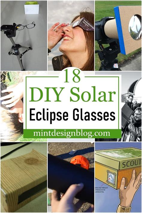 18 DIY Solar Eclipse Glasses For Safe Sight - Mint Design Blog