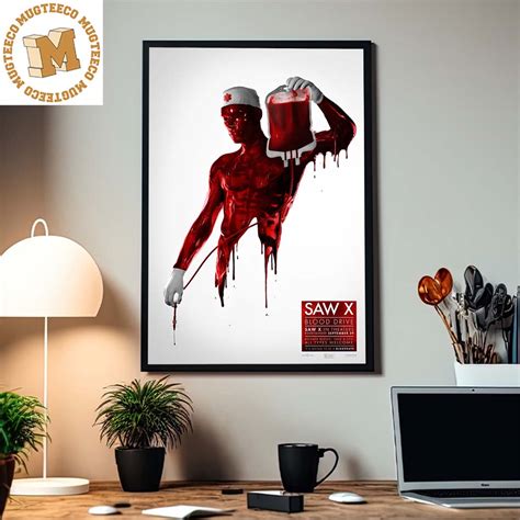 Saw X Blood Drive Blood Male Nurse Home Decor Poster Canvas - Mugteeco