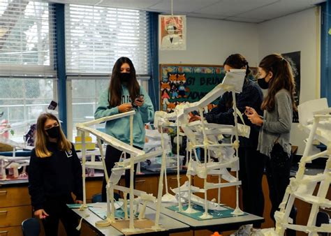 Seventh Graders Tackle Paper Ball Run Engineering Challenge ...