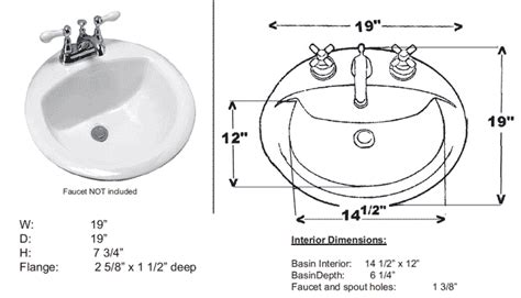 What is the Best Bathroom Sink Dimensions Models ~ Cabinets and Vanities