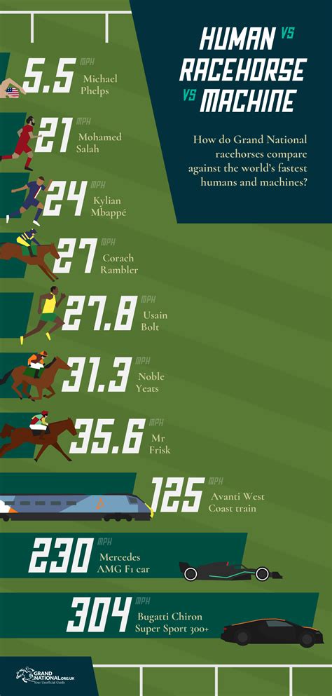 Grand National 2023 Speed Comparison - Human vs Racehorse vs Machine