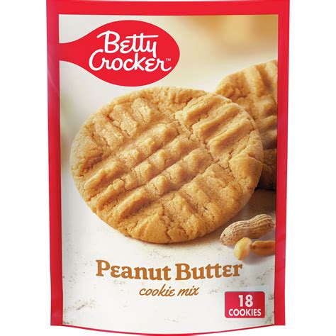 Betty Crocker Peanut Butter Cookie Mix, Baking Mix, 17.5 oz. - Walmart.com