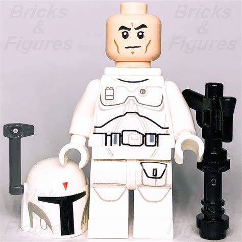 LEGO® Star Wars Boba Fett Minifigure Prototype Armour White Mandalorian ...