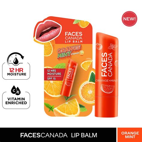 Faces Canada Lip Balm | 12Hr Moisture For Dry, Chapped Lips | Vitamin C ...