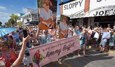 Key West Stages Procession Remembering Jimmy Buffett