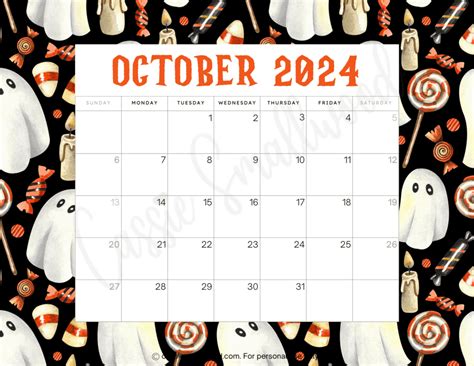 October 2024 Calendar Printable Cute Drawings - Nerti Marsiella