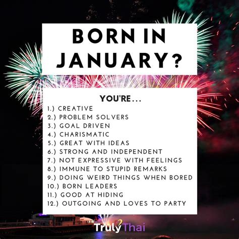 January Birth Facts | Birth month quotes, January quotes, Birth facts