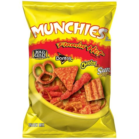 Frito Lay Munchies Flamin' Hot Flavored Snack Mix, 8 oz - Walmart.com ...