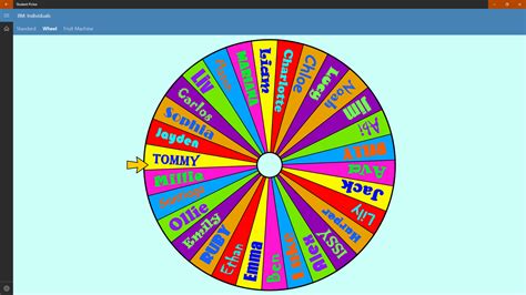 Random Spinning Name Selector Wheel Of Fortune