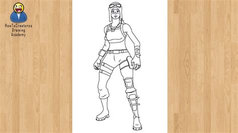 Renegade Raider Skin Drawing Easy | How to Draw Fortnite Renegade ...