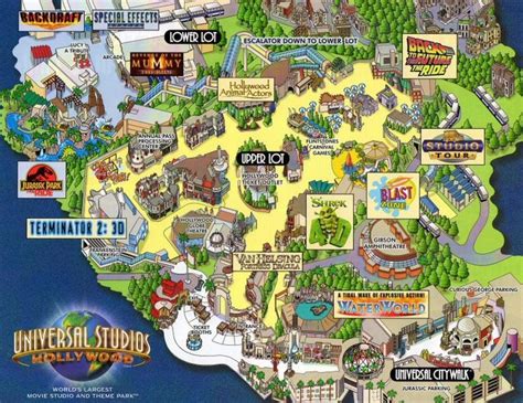 Printable Universal Studios Hollywood Map