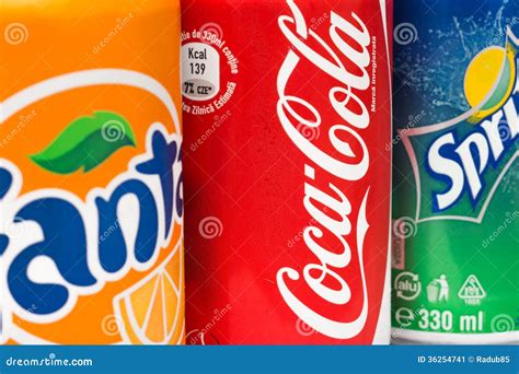 Coca-Cola, Fanta And Sprite Cans Editorial Photo | CartoonDealer.com ...