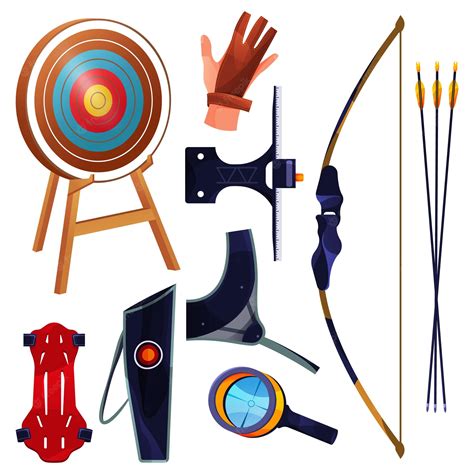 archery equipments - Clip Art Library