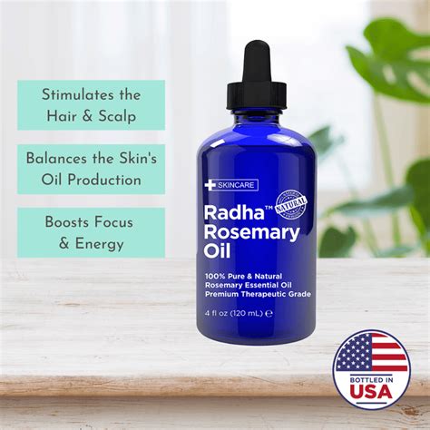 100% Pure Rosemary Essential Oil | Radha Beauty