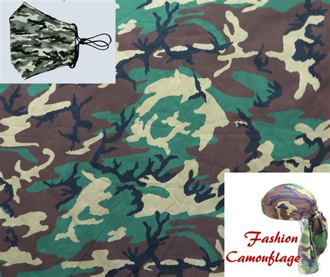 Army Camouflage Cotton Fabric by the Yard - Etsy