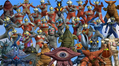 Ultraman Fighting Evolution 3: The appearance of all characters - YouTube