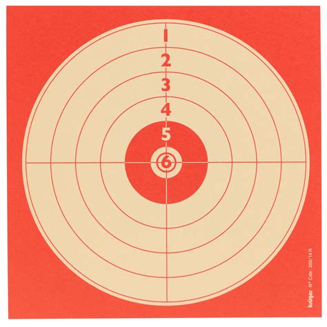 14 cm X100 recreational air rifle shooting target KRUGER - Decathlon