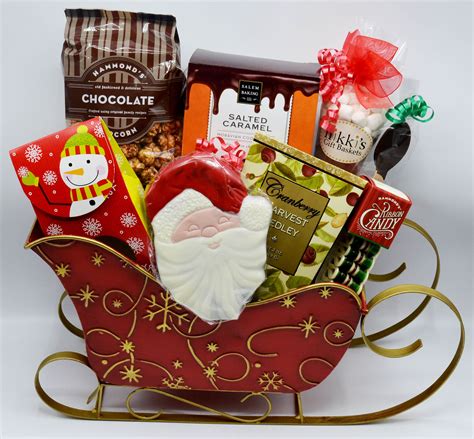 Santa's Sled for Chocolate Lovers | Chocolate Christmas Gift Basket ...