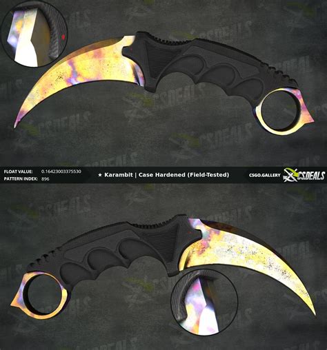 [H] Karambit Case hardened #896 0.164 Fv [W] 250 keys, 20 arcanas : r ...