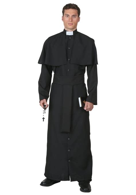 Plus Size Deluxe Priest Costume | Priest costume, Priest halloween ...