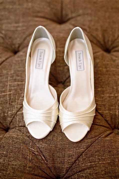 Ivory Peep Toe Bridal Shoes | Peep toe wedding shoes, Wedding shoes ...