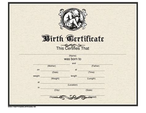 15 Birth Certificate Templates (Word & PDF) - Template Lab