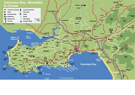 Map of Swansea Bay – Tourism SwanseaBay