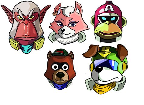 Starfox 64 Characters