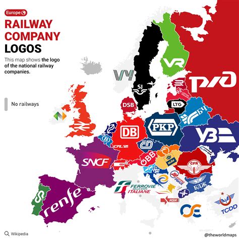 The logo of the national railway companies : MapPorn