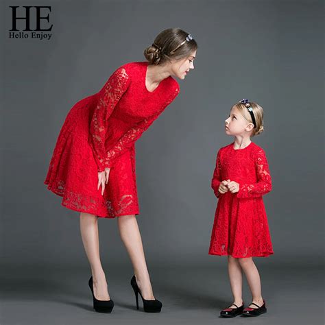 HE Hello Enjoy Mother Daughter Dresses Fall 2019 Family Matching ...