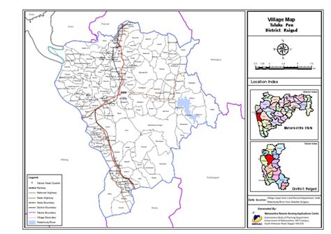 Raigad District Map With Villages - Brandy Tabbitha