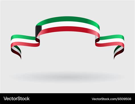 Kuwait flag background Royalty Free Vector Image