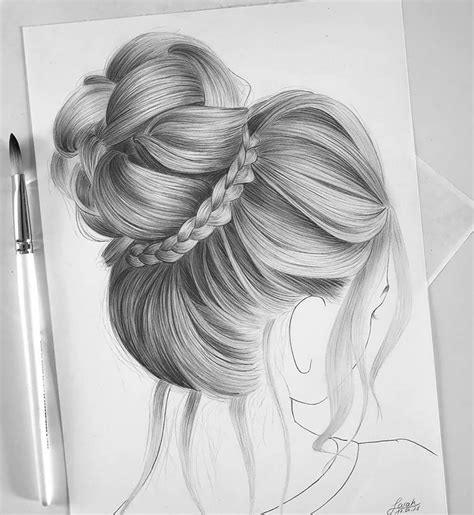 Girl Hair Drawing Ideas and References - Beautiful Dawn Designs