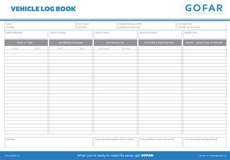 Vehicle Logbook Templates: Streamline Your Mileage Tracking